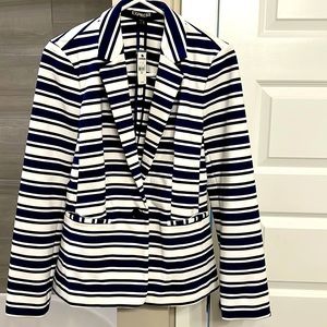 Brand New Express Blazer; with Navy Blue Stripes; with Tags; Small